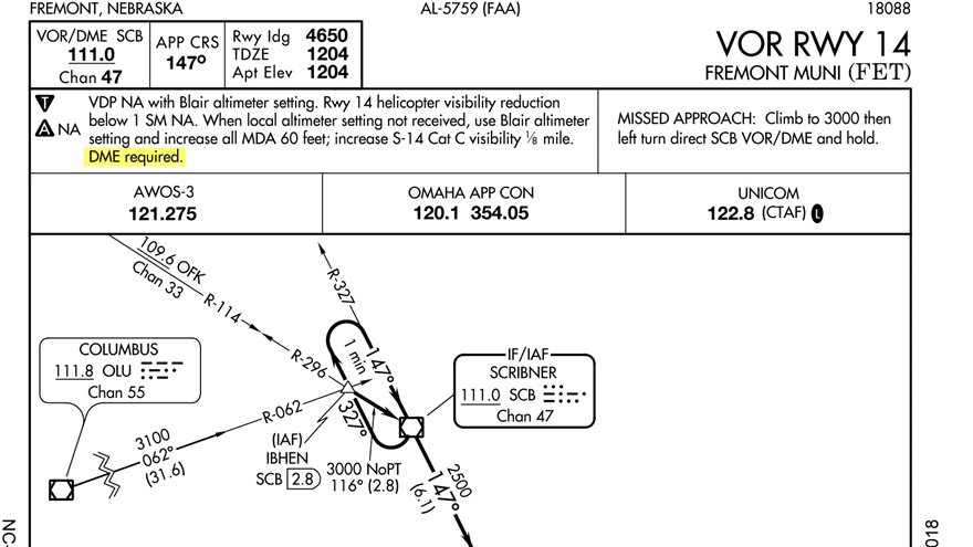 Pilots should give special attention to the notes section of instrument approach plates.