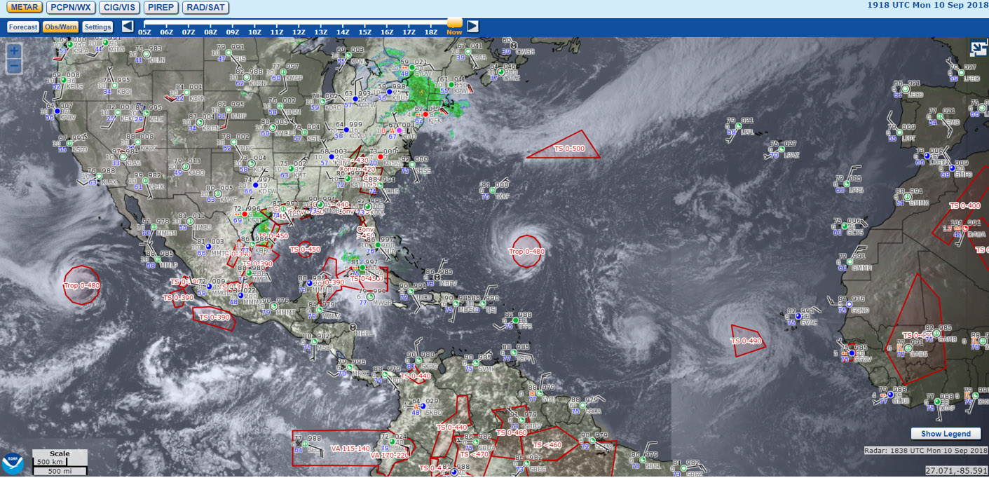 aviation weather reports and forecasts