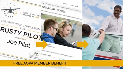 The Rusty Pilots refresher course was developed by the AOPA Air Safety Institute.