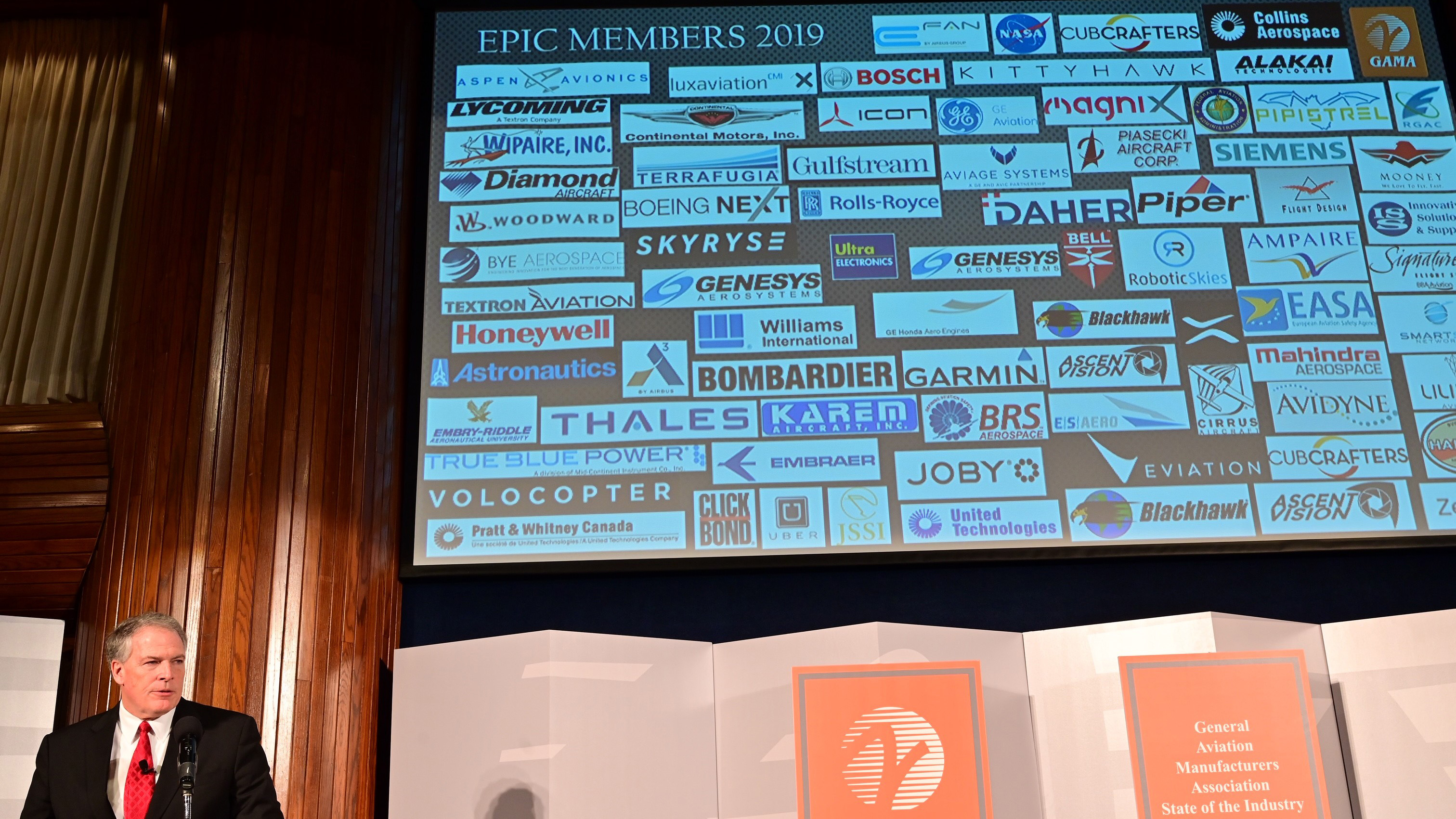 During the General Aviation Manufacturers Association's State of the Industry address on Feb. 20, GAMA President and CEO Pete Bunce reported that the number of companies pursuing electric and hybrid propulsion to facilitate a new era of on-demand urban mobility has grown from 15 firms in 2015 to 79 actively participating. Photo by David Tulis.