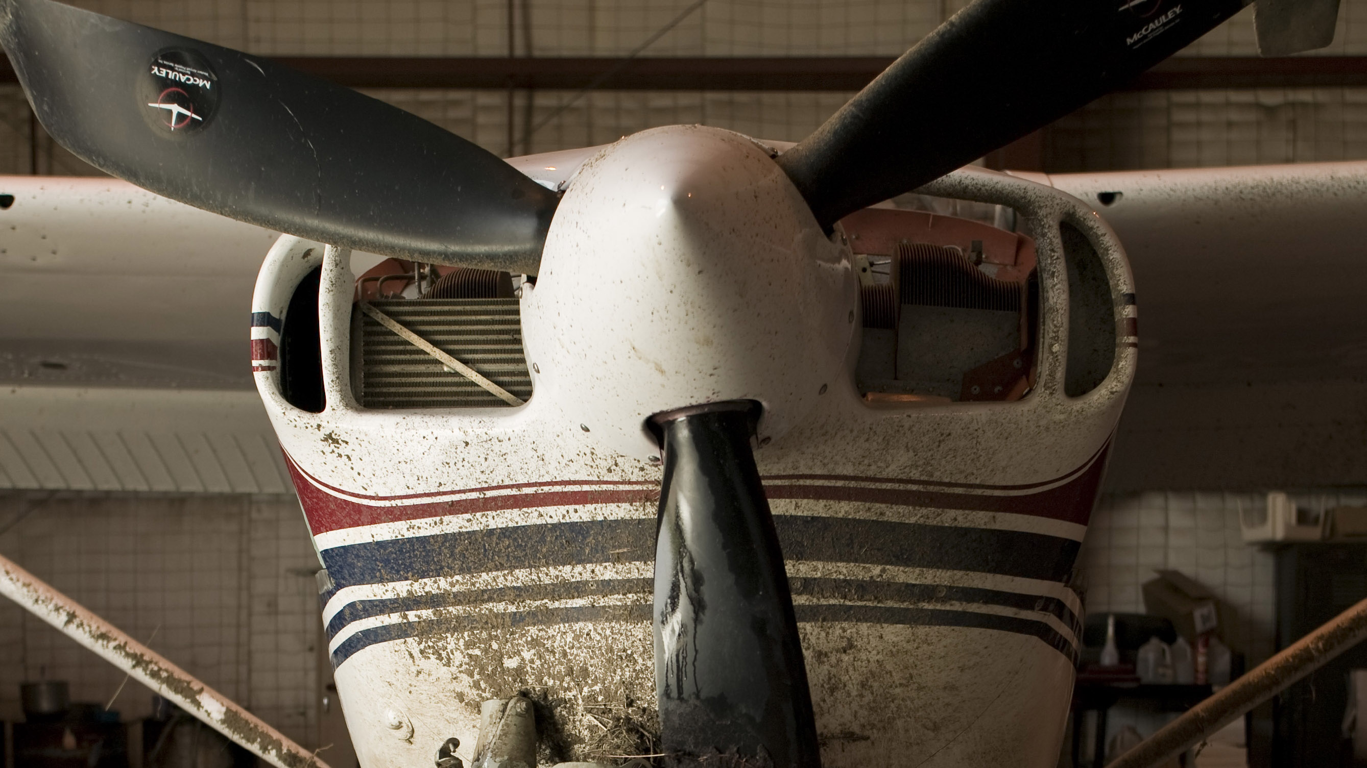A new law creates a procedure for airport operators to remove derelict and abandoned aircraft from ramps and hangars. Photo by Mike Fizer.