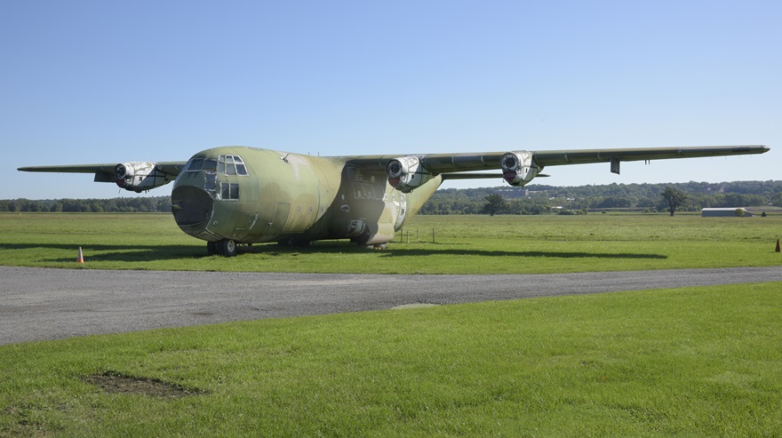 Plans are afoot to restore this C-130 and make it the centerpiece of a Vietnam veterans memorial in upstate New York. Photo courtesy of the National Warplane Museum. 