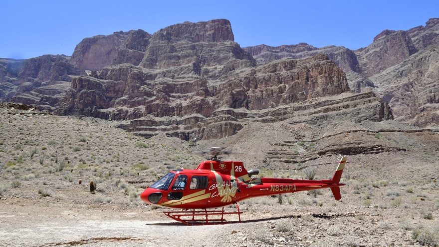 A helicopter and river boat tour is a great way to explore the Grand Canyon. Photo by David Tulis.