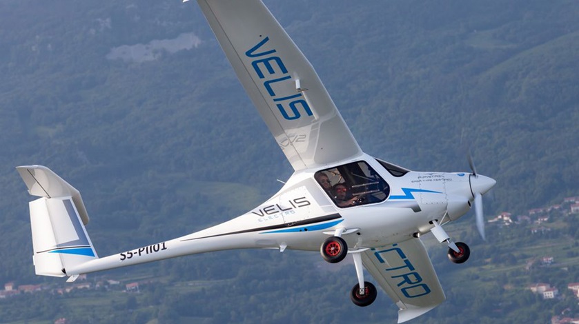 The Pipistrel Velis Electro, an electric version of the Rotax-powered Virus SW 121, earned a European Union Aviation Safety Agency type certificate June 10. Photo courtesy of Pipistrel. 