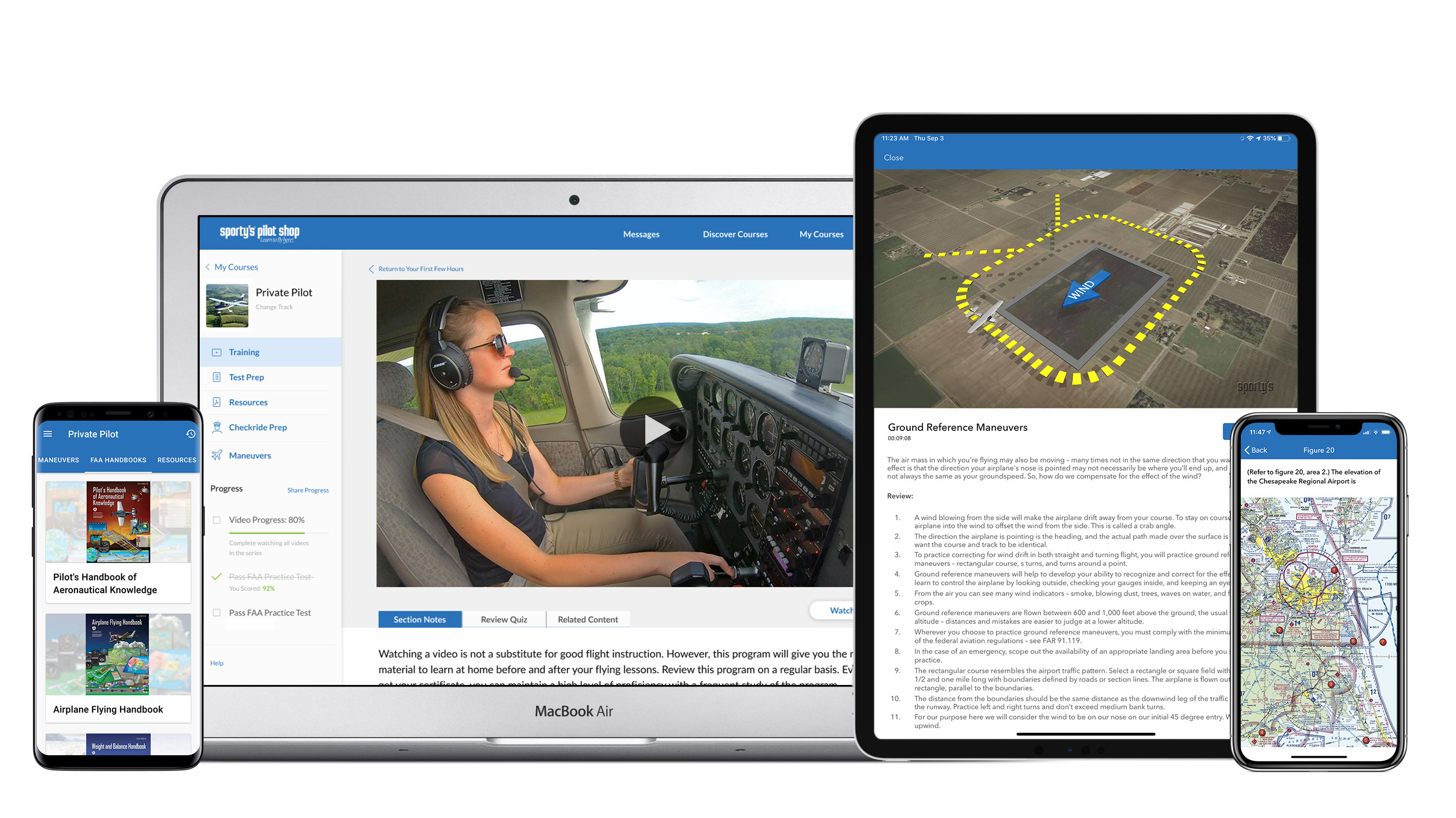 Sporty’s upgrades online training courses AOPA