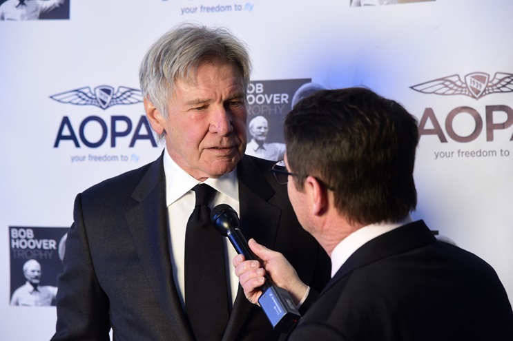 Actor, philanthropist, and pilot Harrison Ford is promoting an international effort to provide air support to various humanitarian relief organizations. Photo by David Tulis.