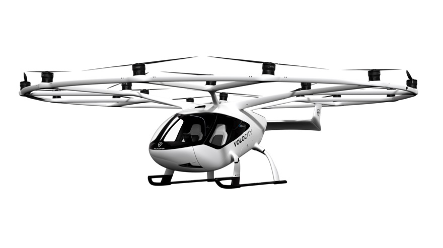 Volocopter has begun the process of securing certification of this 18-rotor VoloCity. Image courtesy of Volocopter.
