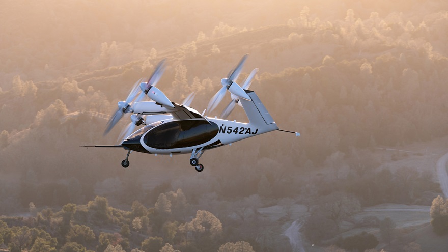 Joby Aviation is applying for an FAA Part 135 air carrier certificate, which would allow it to create an eVTOL airline. Joby plans to operate its S4 eVTOL as an air taxi. Photo courtesy of Joby Aviation.