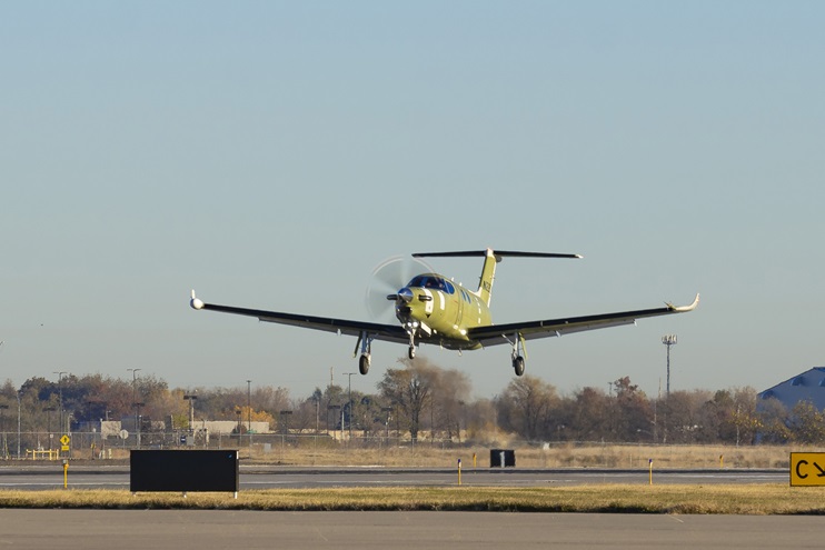 The Beechcraft Denali made its first flight November 23. Photo courtesy of Textron Aviation Inc.