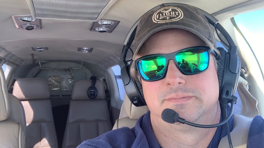 Matt Eichel of MIL2ATP in Goldsboro, North Carolina, has been named the 2021 AOPA Flight Training Experience Award winner for best flight instructor in the Southern region. Photo courtesy of Matt Eichel.