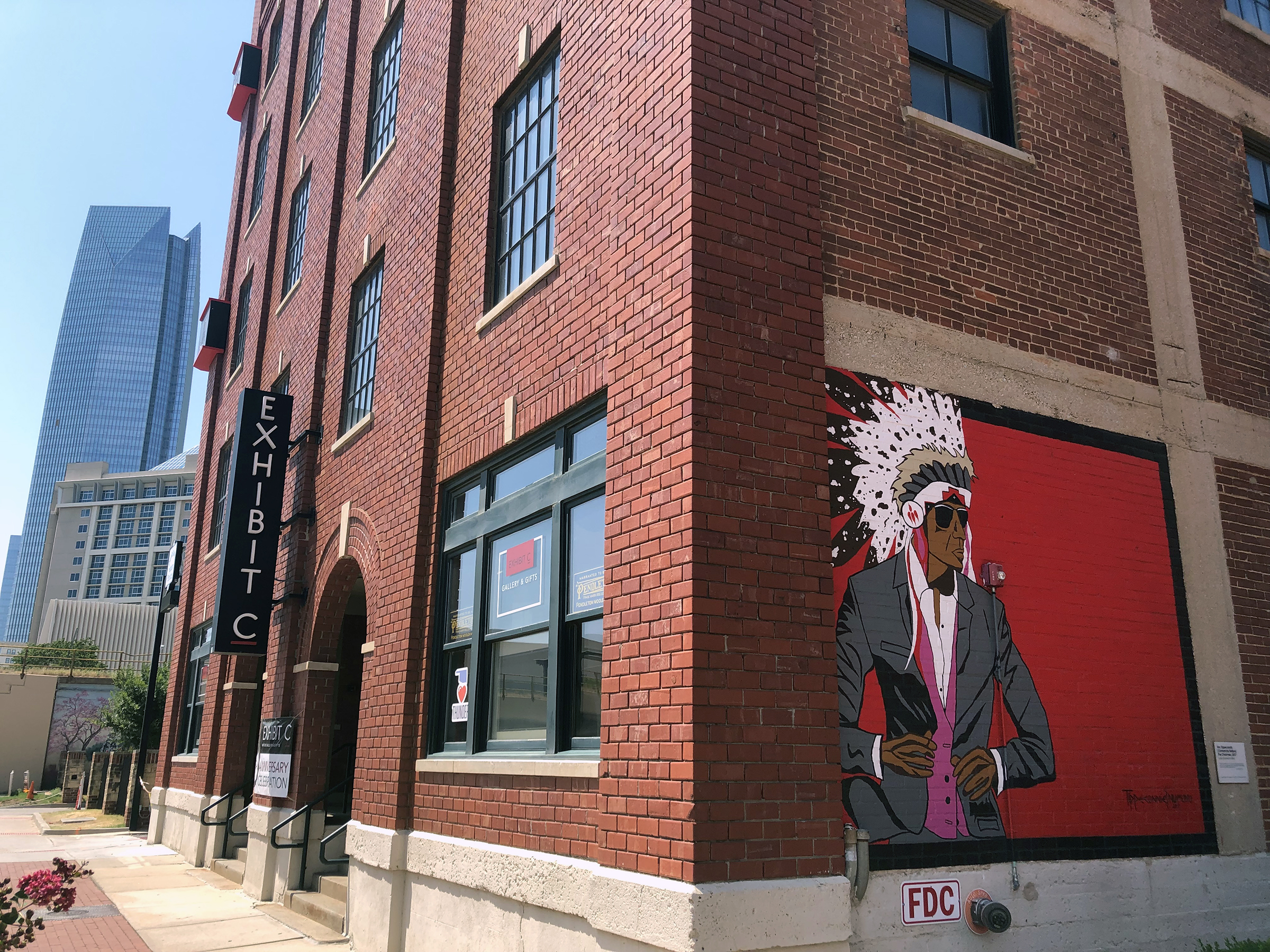 “USA Today” readers voted Oklahoma City’s public art the best in the country in 2021. Among the art installations in what the publication called “a veritable outdoor gallery” are murals, including this one on the exterior of Exhibit C Gallery, an art gallery and retail space owned by the Chickasaw Nation in the Bricktown District.