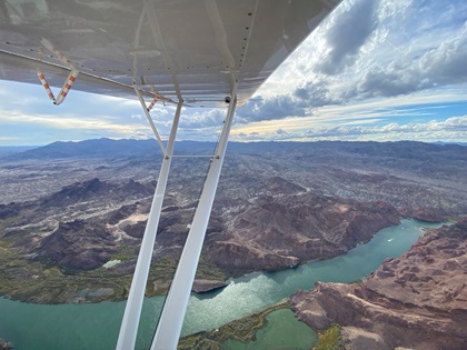 The flight included first-time views of the Colorado River. Photo by Jack Reynolds.
