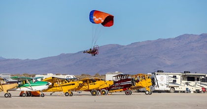 The High Sierra Fly-In attracts a wide variety of airplanes, ultralights, and an assortment of other vehicles. Photo by Jim Raeder. 