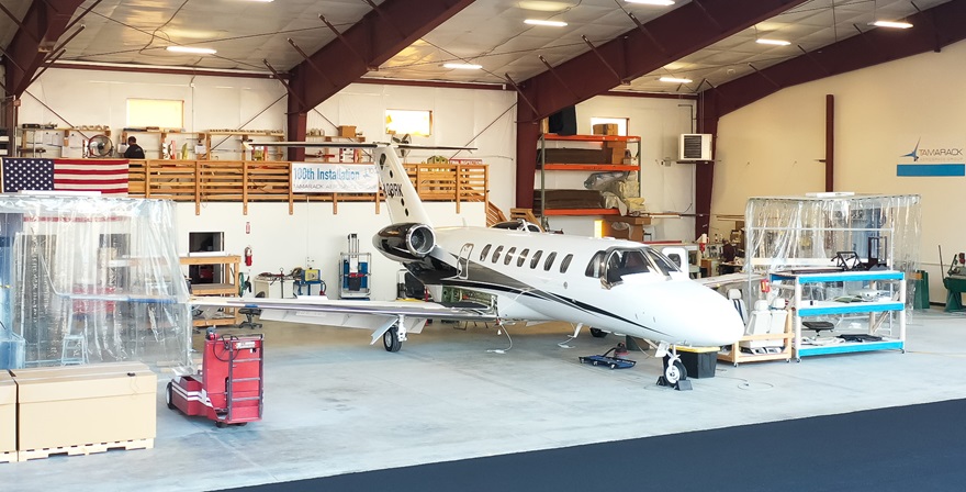 Tamarack expanded its installation capabilities and hired staff while still in Chapter 11 bankruptcy proceedings to keep up with demand. Photo courtesy of Tamarack Aerospace Group Inc.