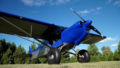CubCrafters unveiled the Carbon Cub EX–2 on turf, though it's capable of more rugged runways. Photo by Josh Cochran.