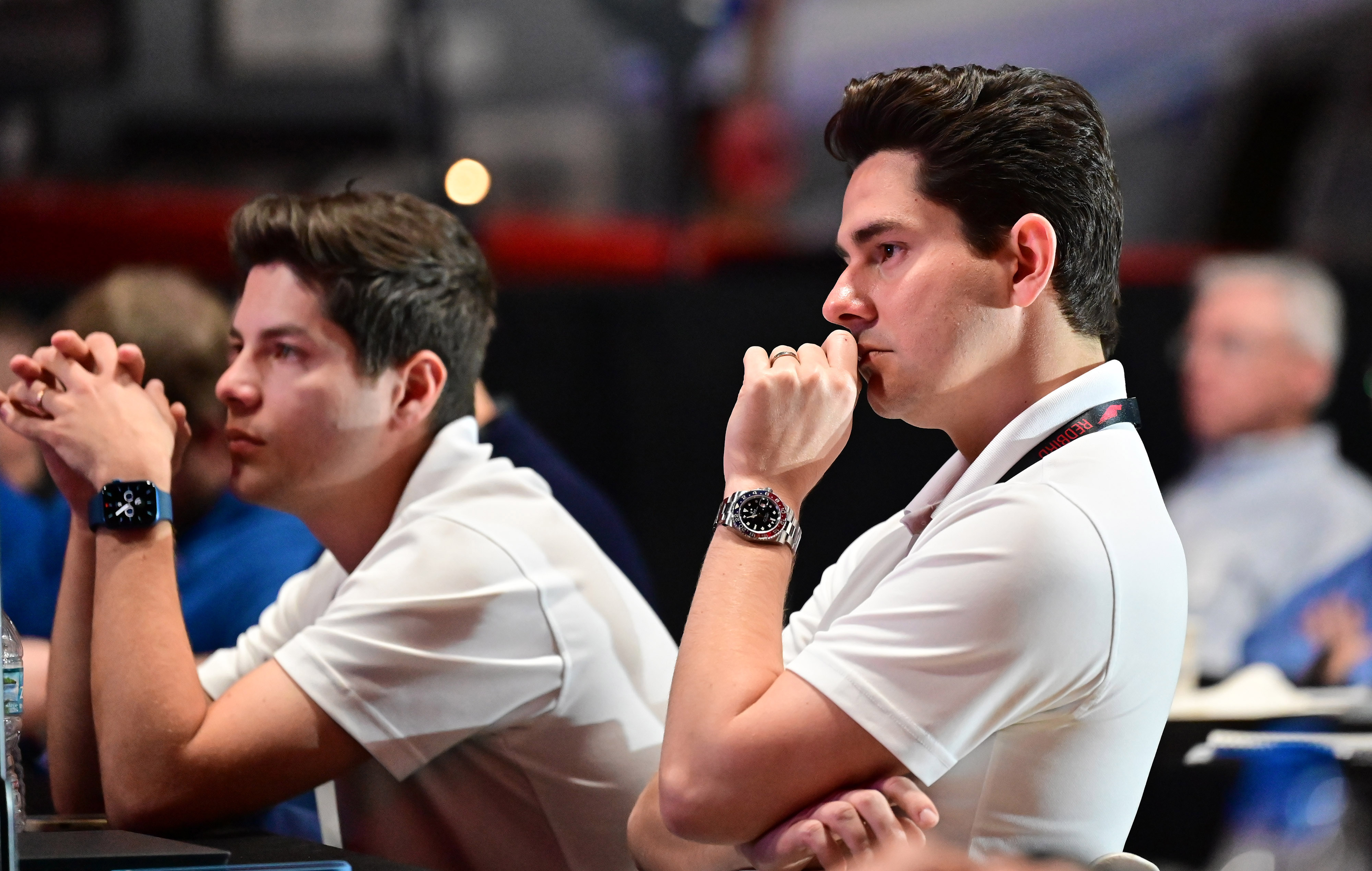 Aviator Zone Academy flight school founder Felipe Santiago listens to a presentation during Redbird Migration. Photo by David Tulis.