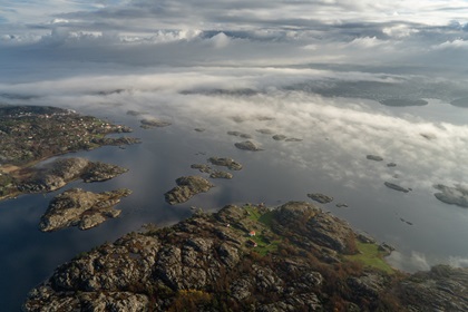Coastal fog north of Gothenburg, Sweden. Photo by Garrett Fisher.