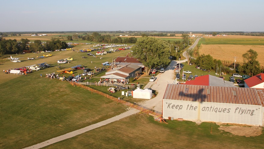 Based at Antique Airfield in Blakesburg, Iowa, the Antique Airplane Association is the world's oldest organization dedicated to antique and classic aviation. Photo courtesy of Antique Airplane Association.