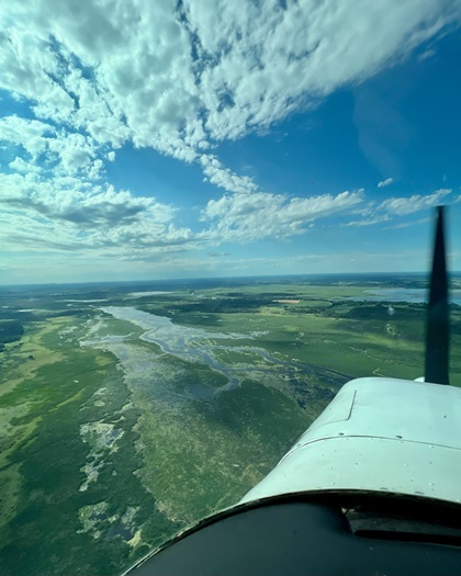 Arriving at the Puckaway Lake Transition en route to Oshkosh, Wisconsin. Photo by Erick Webb.
