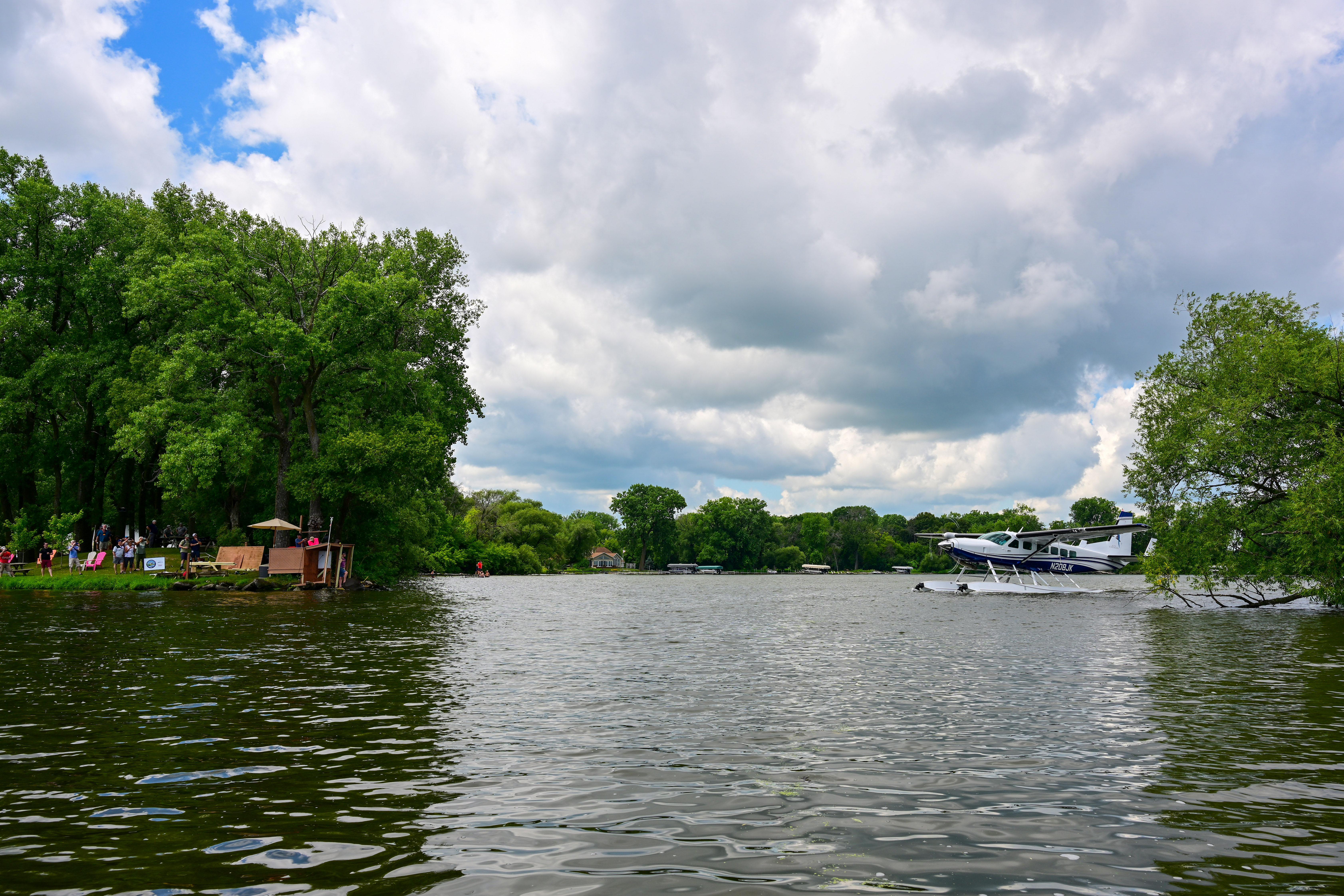 A Cessna Caravan taxis to the Seaplane Base during EAA AirVenture July 24, 2022. Photo by David Tulis.