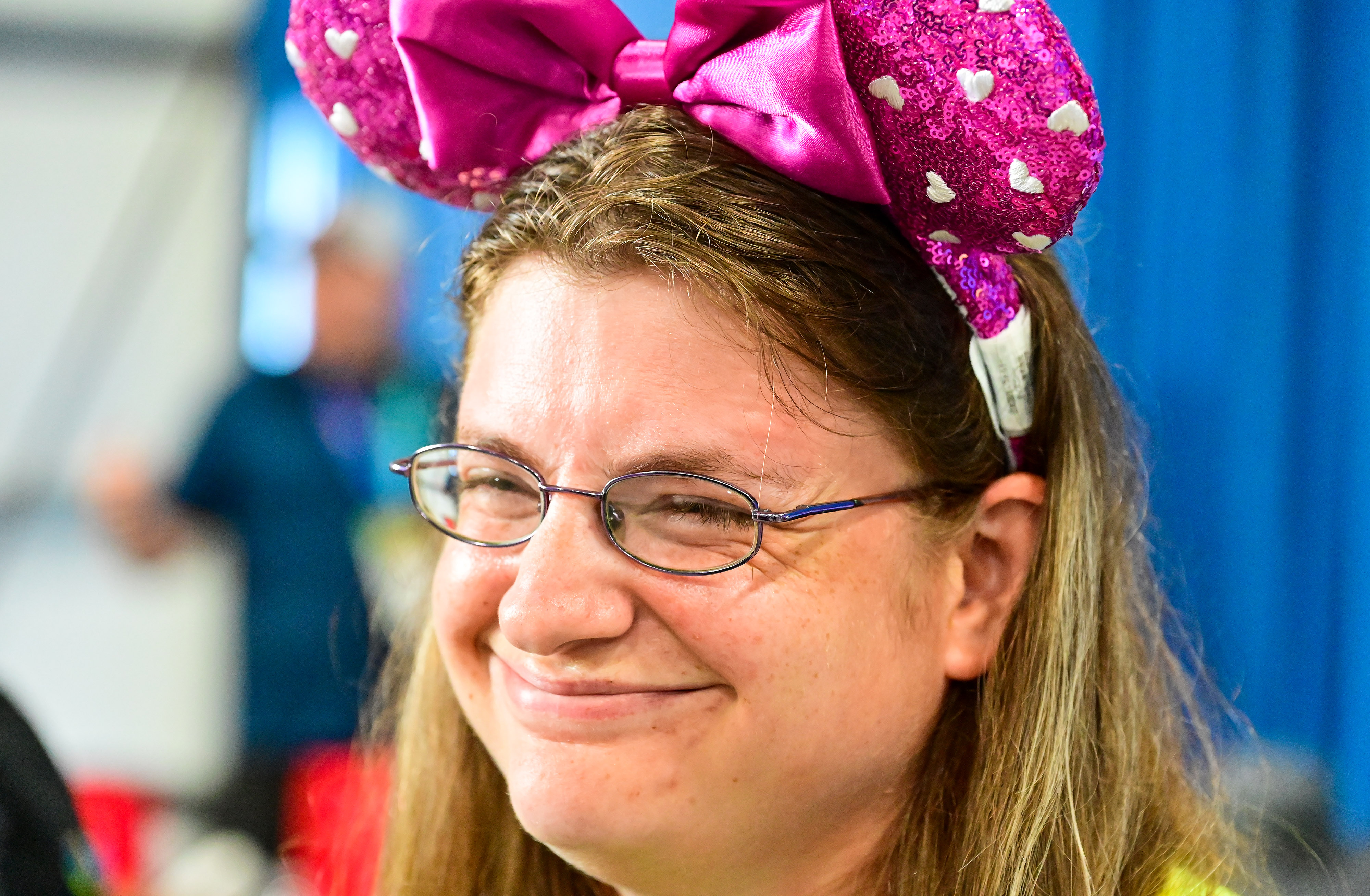 Special Olympian RoxAnne Dekray of North Dakota participates in the Textron Aviation-sponsored Special Olympics Airlift after competing in the Special Olympics USA Games in Orlando, Florida. Photo by David Tulis.
