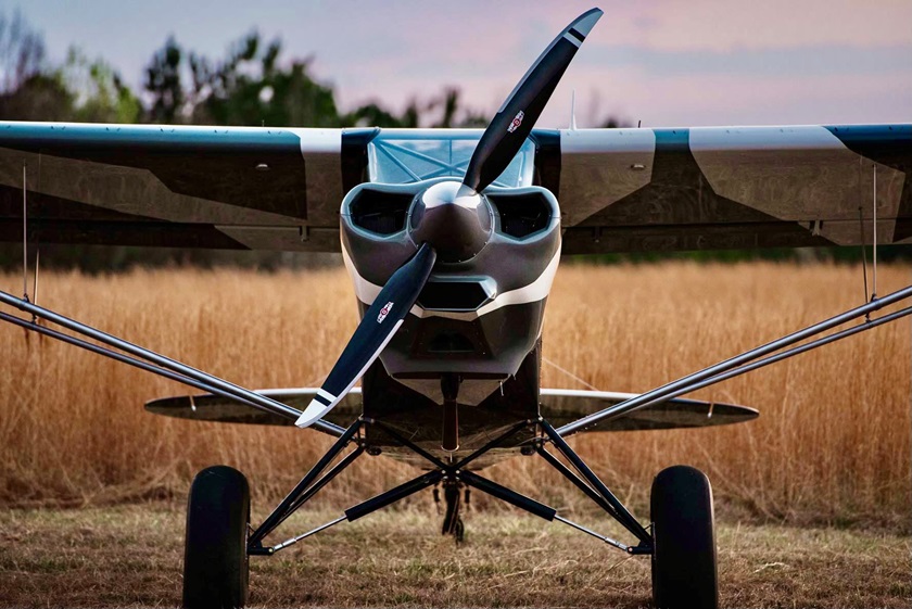 AOPA Social Media Marketer Cayla McLeod Hunt had the opportunity to try the new Super Patriot on for size at a recent fly-in in South Carolina. The aircraft is the latest taildragger to hit the STOL market. Photo courtesy of Patriot Aircraft.