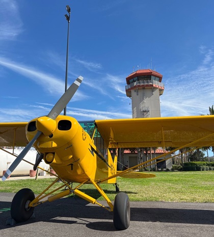 The tower at Northeast Florida Regional Airport in St. Augustine. Photo by Erick Webb.