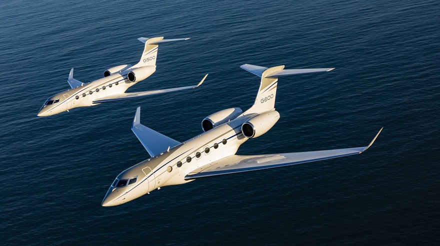 An airworthiness directive issued May 9 requires Gulfstream G500 and G600 pilots to use higher approach speeds and imposes a 15-knot wind limit for landing, pending an update of the flight control software. Photo courtesy of Gulfstream Aerospace Corp.
