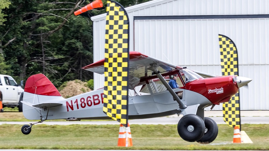 Peter Brown flew the Bearhawk Patrol in the Northeast STOL Series competition. Photo courtesy of Bearhawk Aircraft.