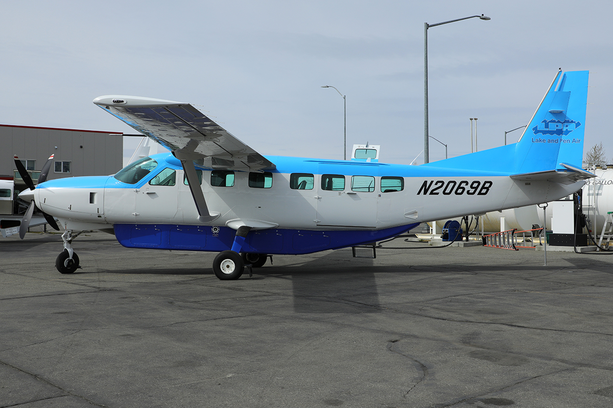 The Cessna Grand Caravan parked at Merrill Field Airport earlier this year. Photo courtesy of Robert Eikelenboom. 