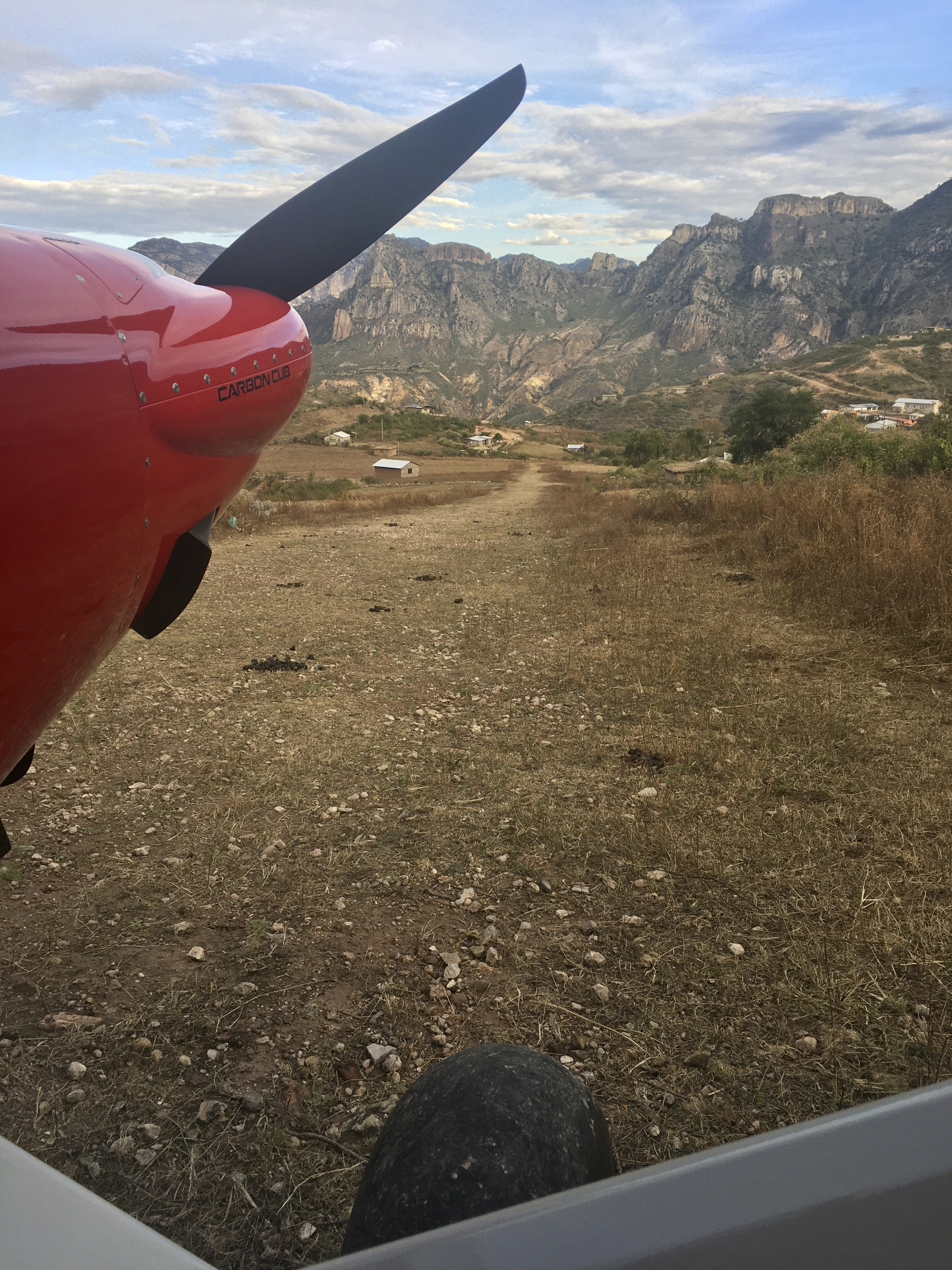 One of the remote airstrips to which the hospital provides service. From this village it would take four hours to get to the hospital by car, but it is a 12-minute flight in the Carbon Cub. Photo courtesy of Brent Dodd.