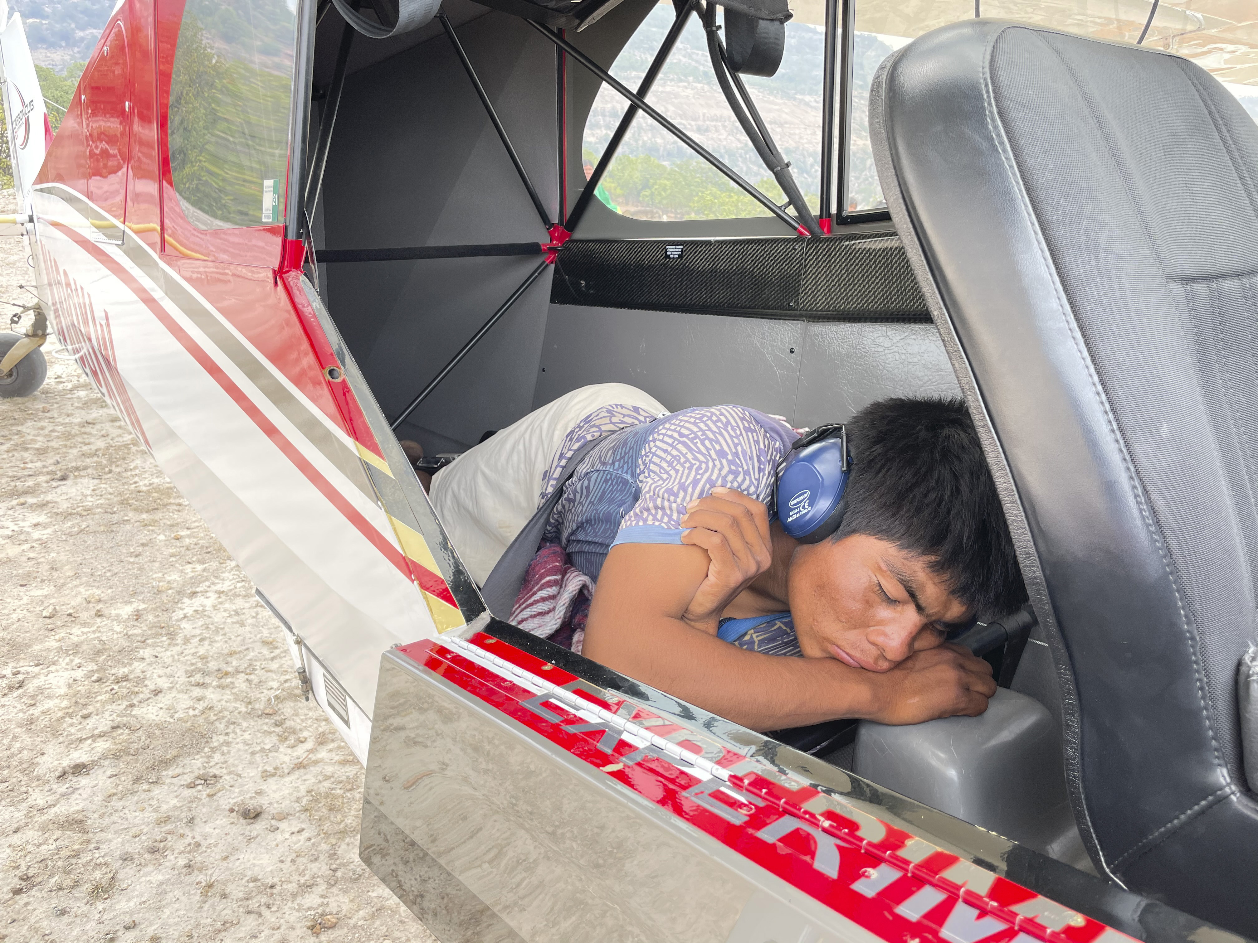 A man with a dislocated hip is transported from his village to the hospital. Photo courtesy of Brent Dodd.