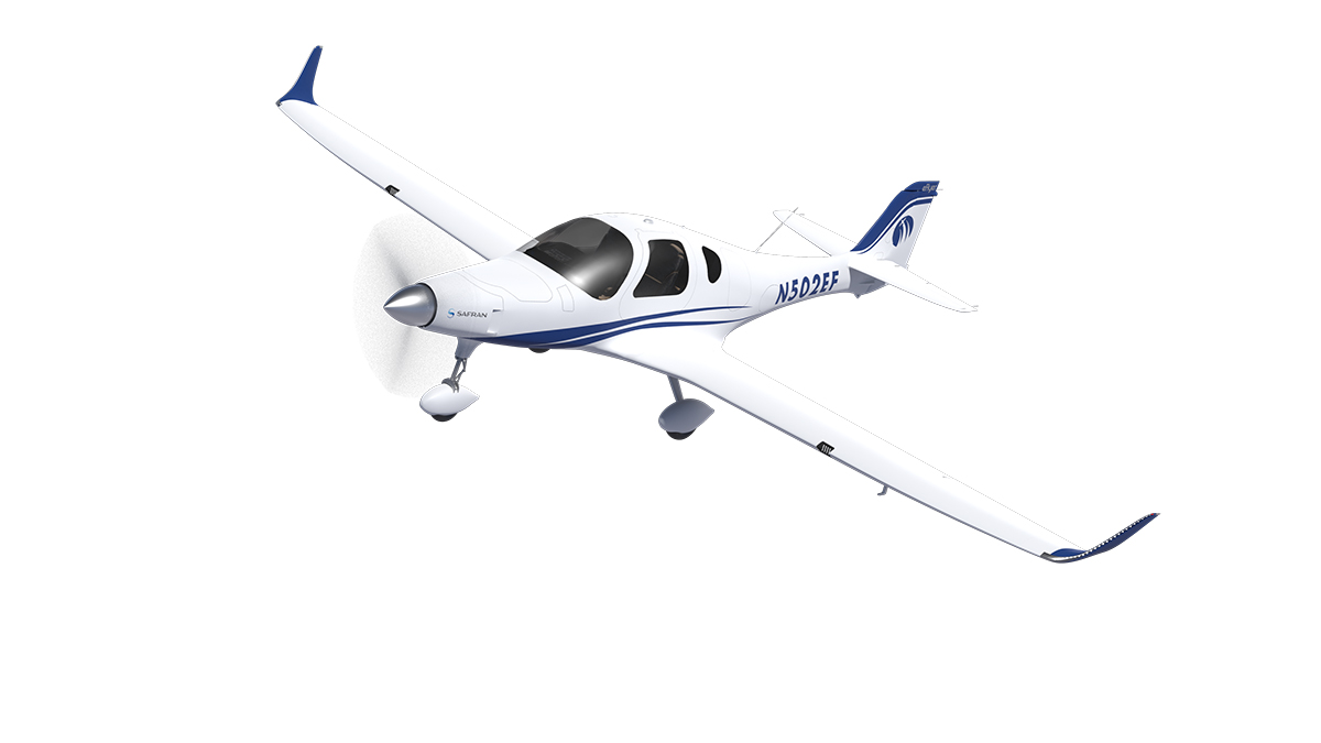 A rendering of Bye Aerospace’s all-electric eFlyer 2. Image courtesy of Bye Aerospace.