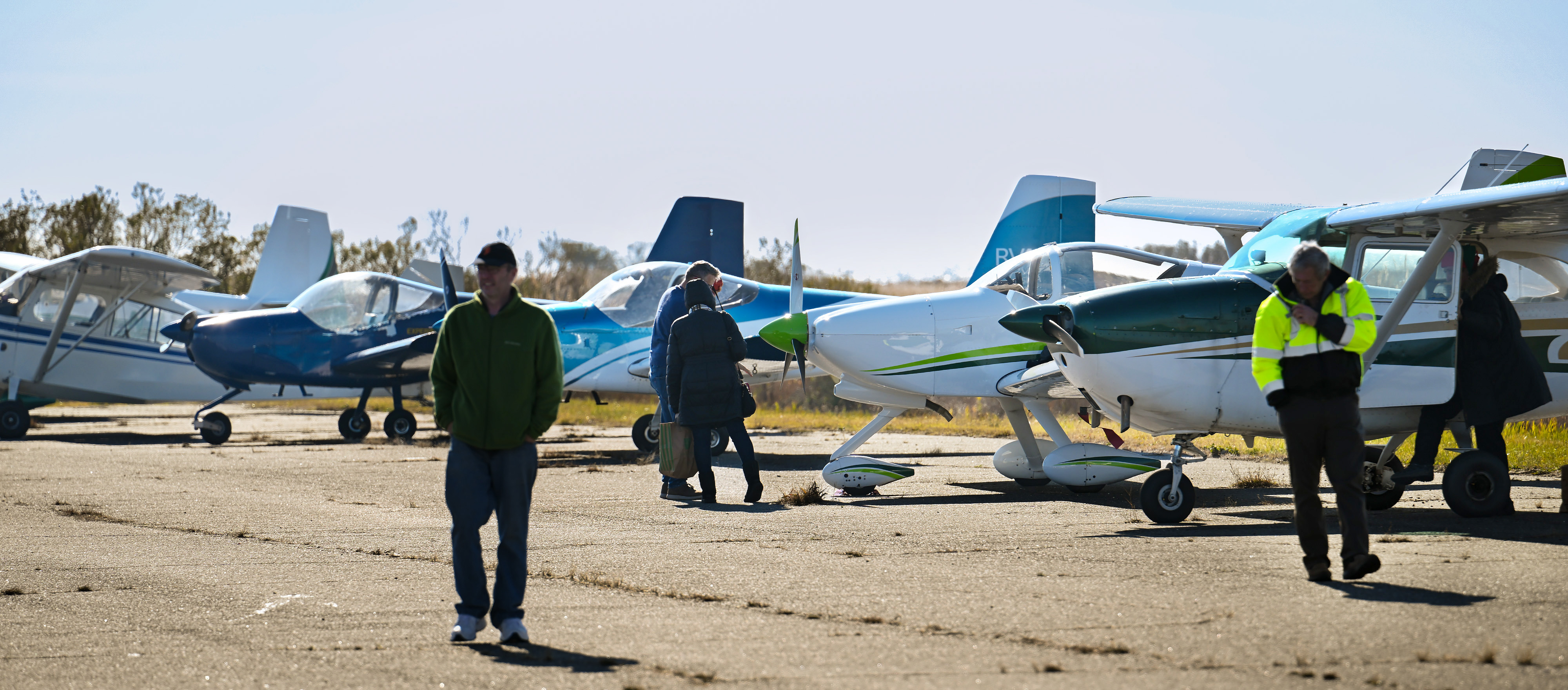 About 30 general aviation pilots participated in the annual Holly Run. Photo by David Tulis.