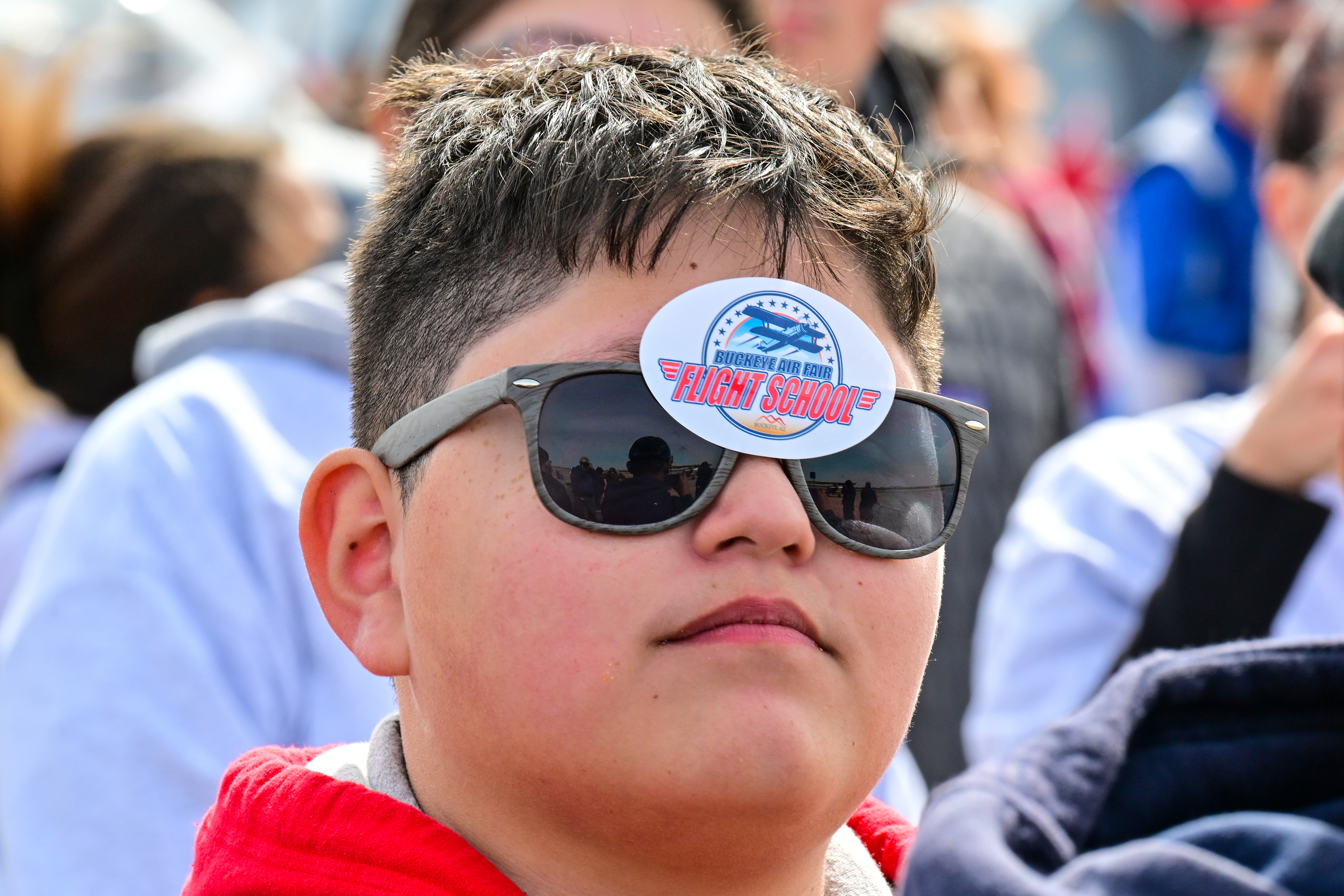 Local students enjoyed a visit to the Buckeye Air Fair. Photo by David Tulis.