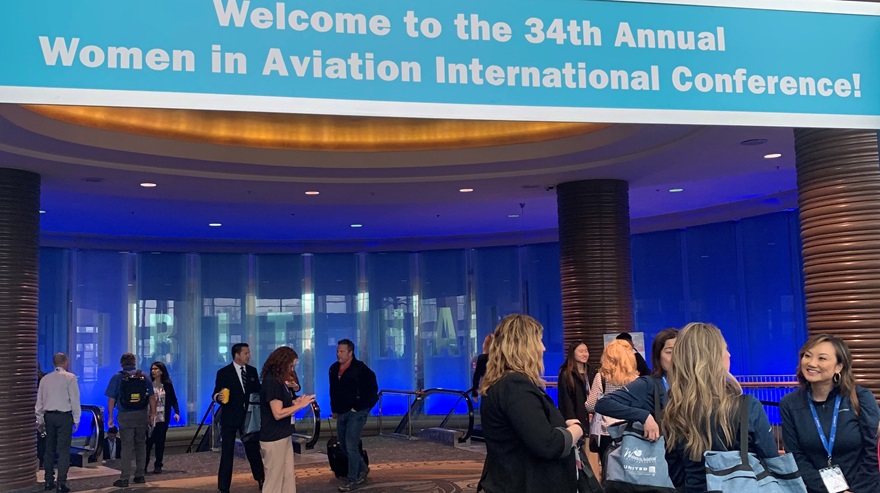The Long Beach Convention and Entertainment Center hosted the thirty-fourth Women in Aviation International Conference. Photo by Alicia Herron.