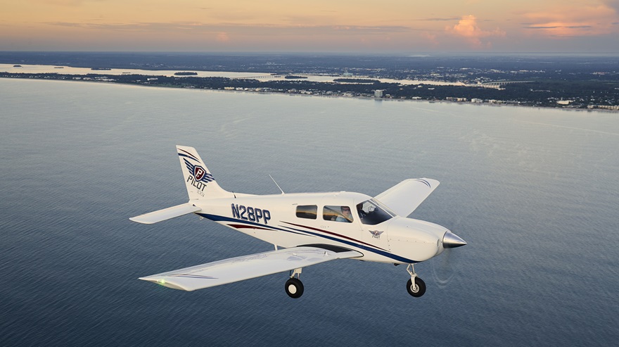 Deliveries of primary trainers like the Piper Pilot 100i ticked up in the first quarter, offsetting a slight decline in business jet deliveries in terms of aircraft numbers, though not replacing the revenue. Photo by Mike Fizer.