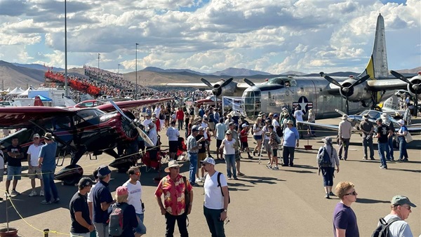 Historic aircraft and thousands of fans converged on the final National Championship Air Races to be held in Reno, Nevada. Photo by Cayla McLeod Hunt.