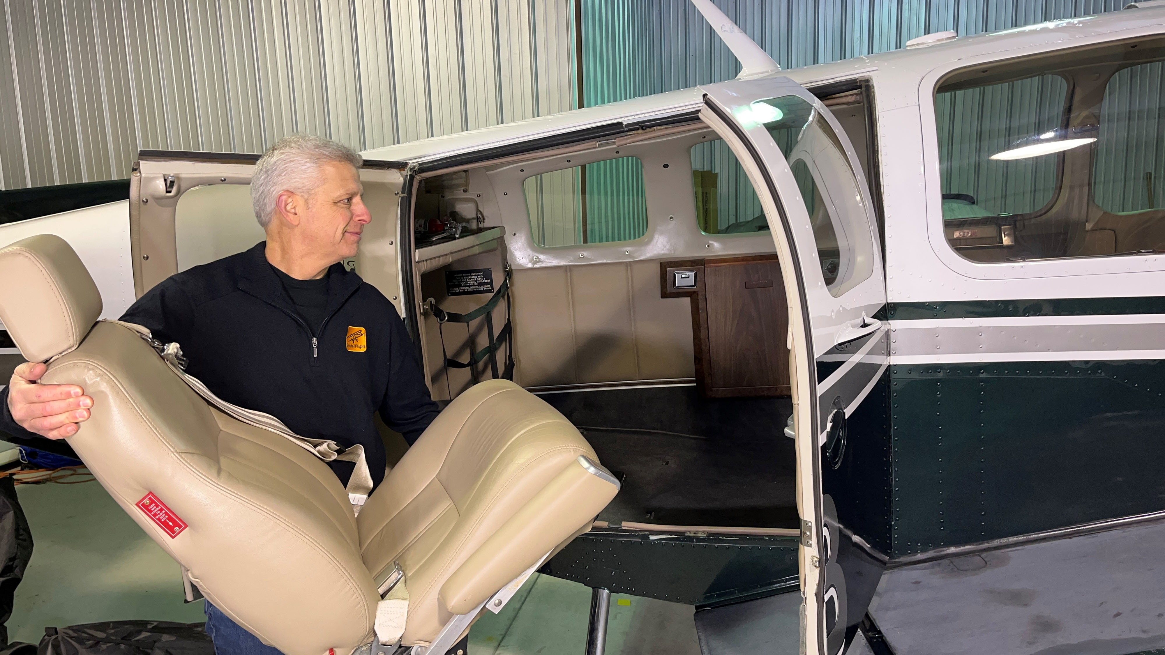 Even a simple seat removal requires a logbook entry and reference to the appropriate weight and balance for the new configuration. Photo courtesy of Jeff Simon.