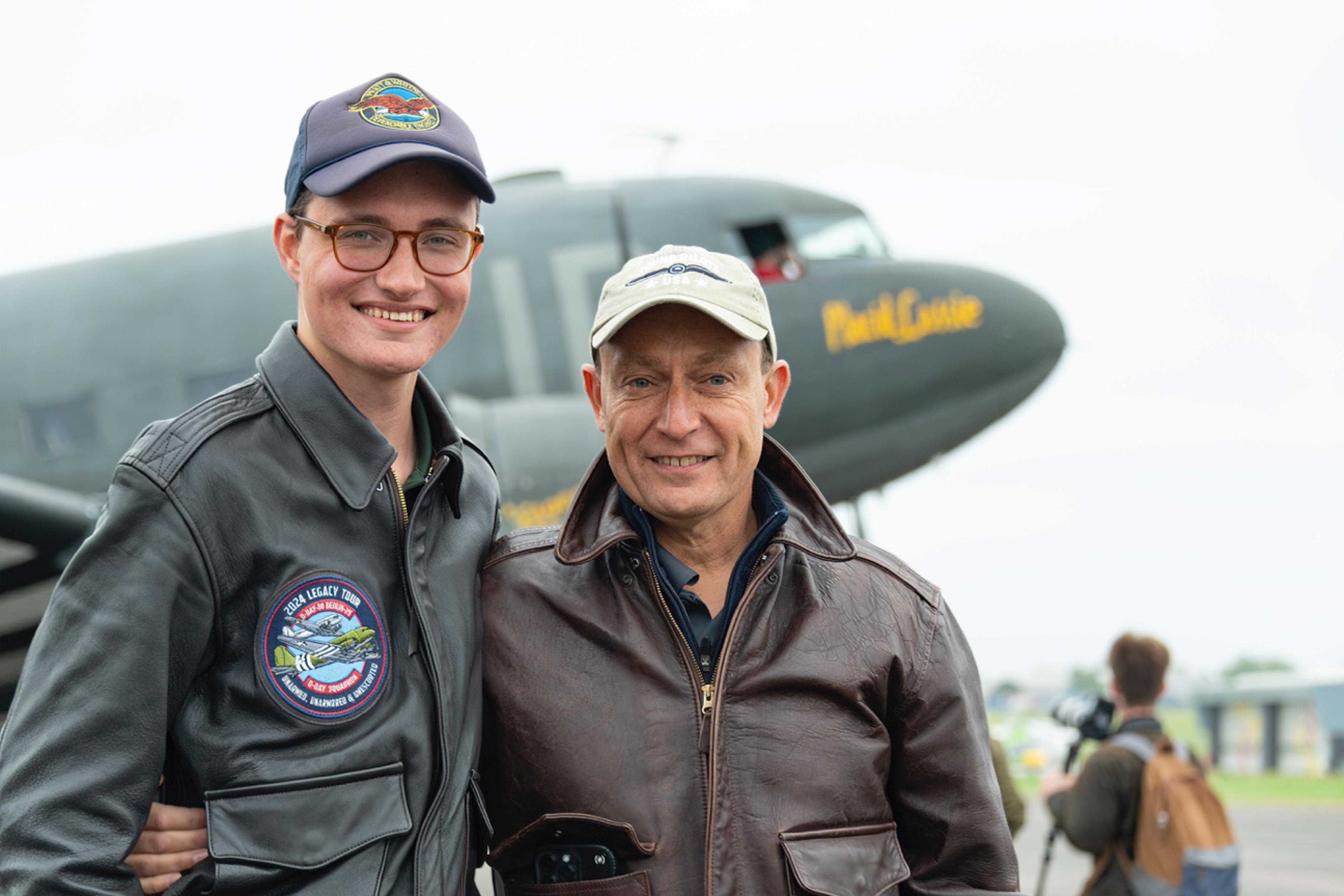 The author and his father, Eric Zipkin. Photo by Rich Cooper.
