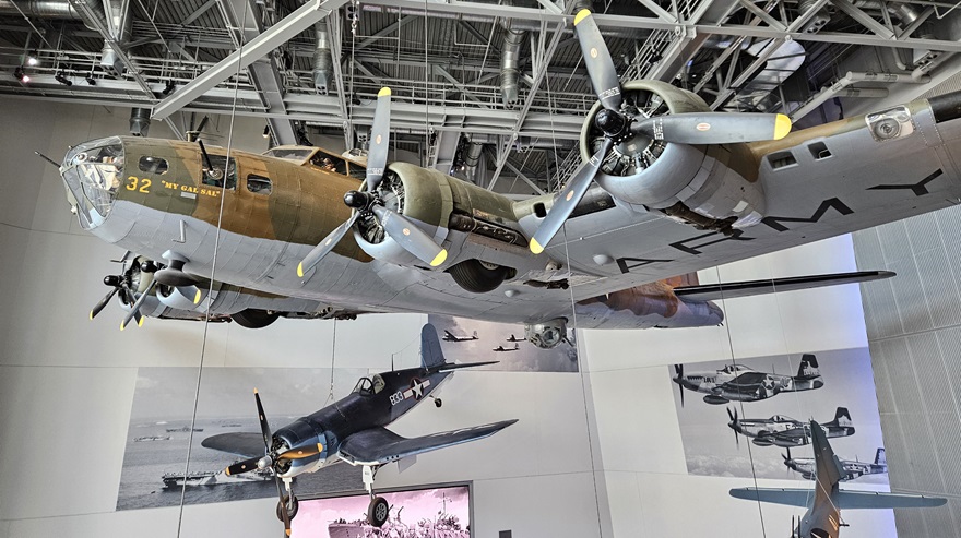 Iconic warbirds on display at the National WWII Museum in New Orleans. Photo by Chip Wright.