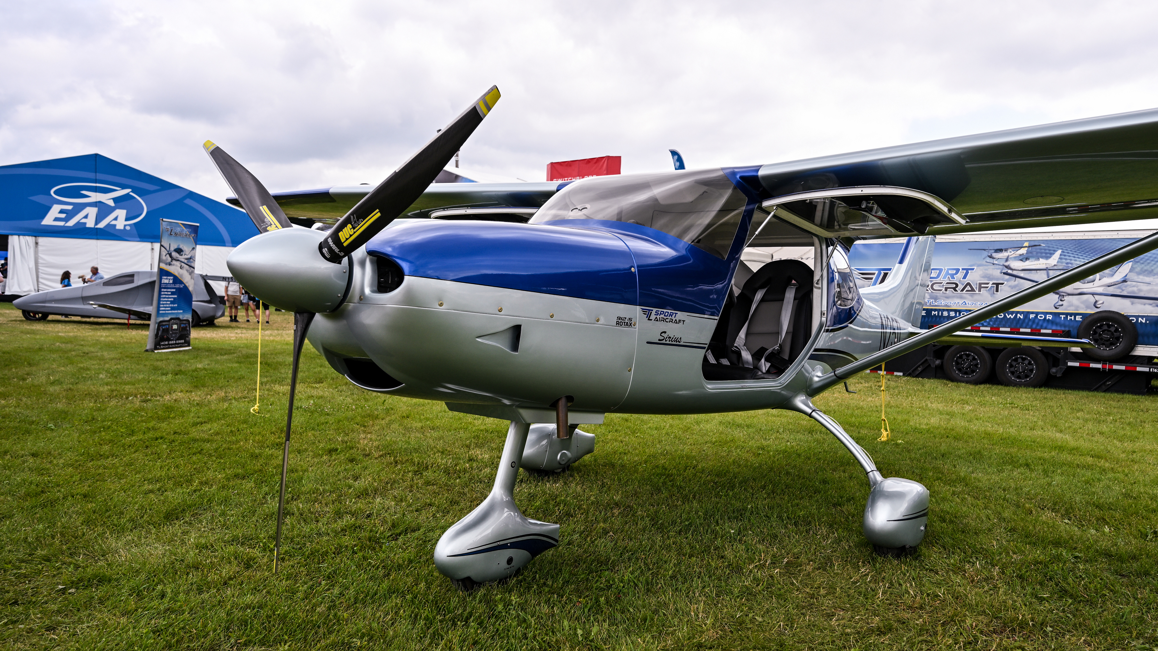 TL Sport Aircraft announced forthcoming backcountry versions of its TL-3000 Sirius high-wing light sport aircraft, pictured here, during EAA AirVenture Oshkosh 2024. Photo by David Tulis.