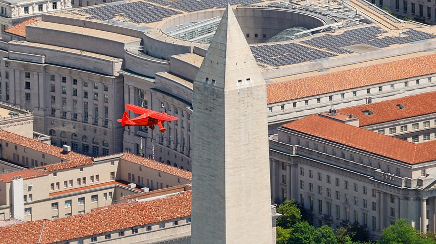 On May 11, dozens of general aviation aircraft flew over our nation’s capital to tell the story of GA. Congress soon thereafter passed one of the most comprehensive and GA-forward FAA authorizations ever achieved. Photo by Chris Rose.
