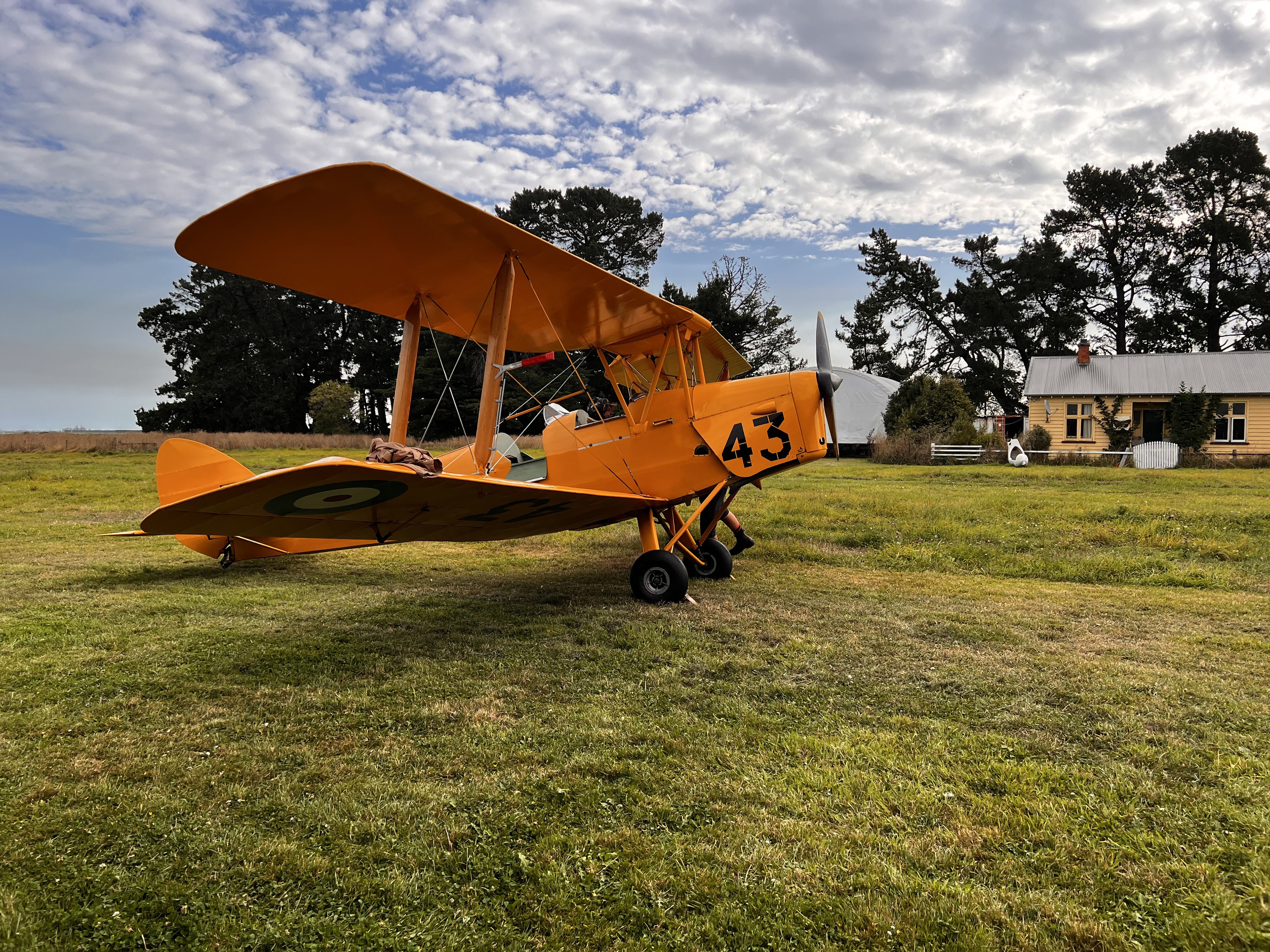 Lily, parked at Rangitata Island Aerodrome. Photo by Patrick Barry.