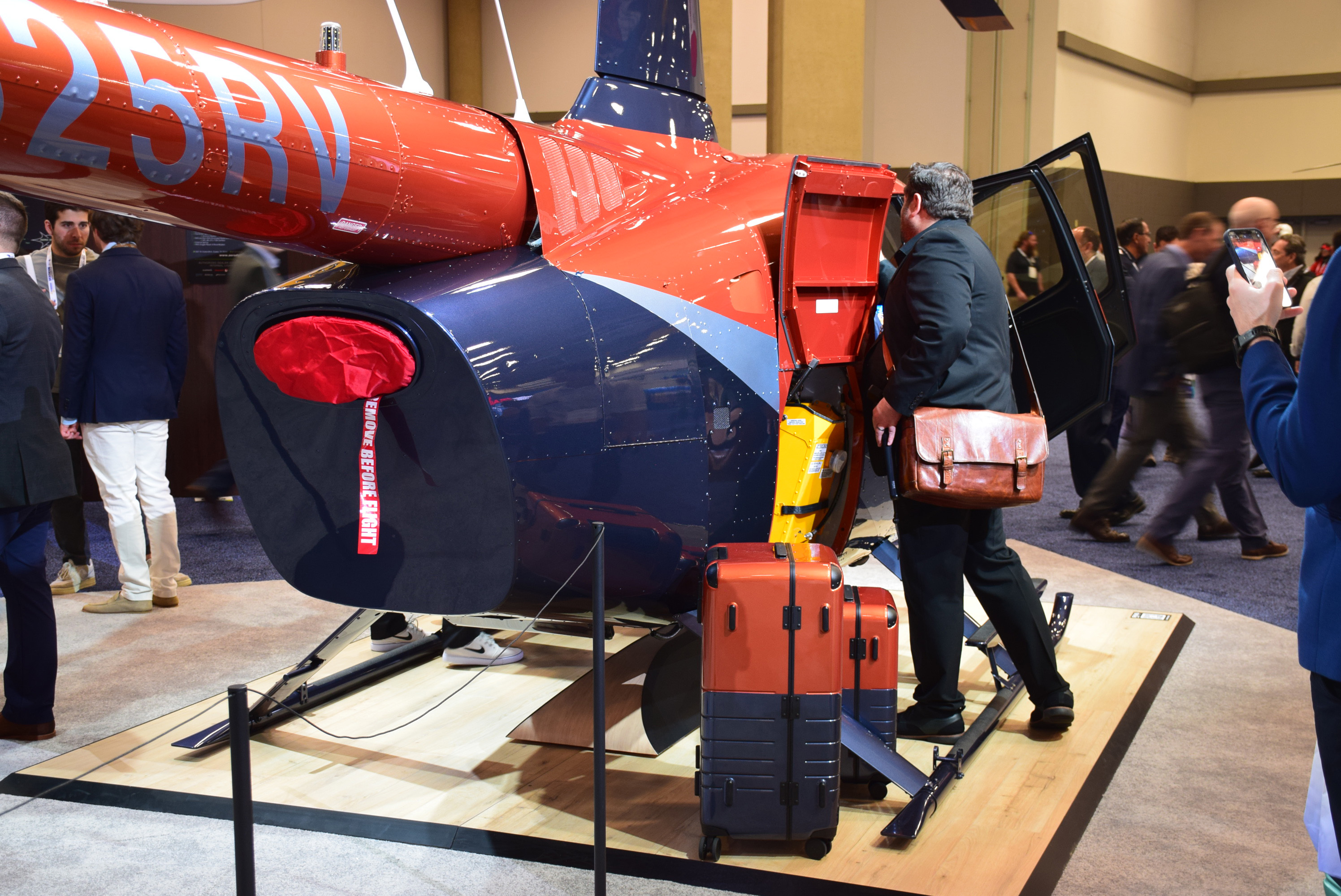 Robinson R66 Riviera with matching luggage. Photo by Jonathan Welsh.