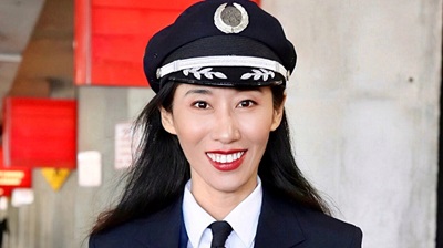 A recent photo of Wang, who works as a pilot for a major airline. Photo courtesy of James Fretcher.