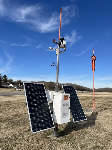 The MicroTower weather station may regain FAA certification, its inventor hopes. Photo courtesy of Potomac Aviation Technology Corp.