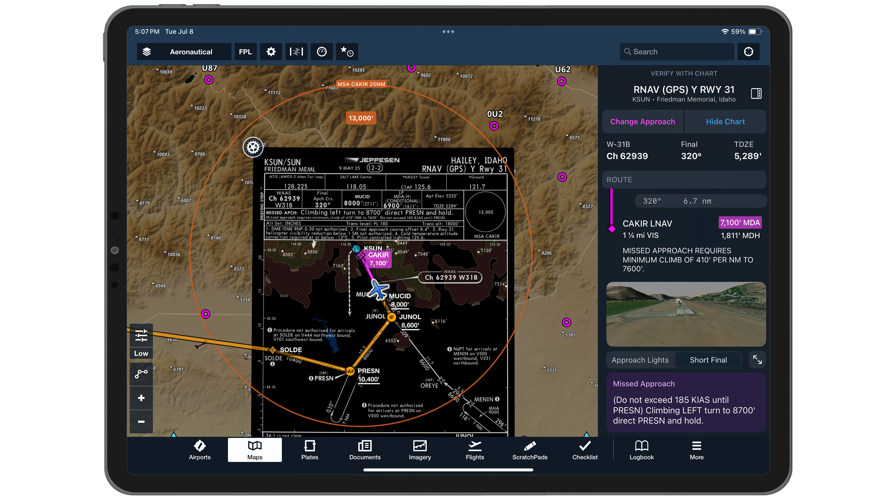 Image courtesy of ForeFlight.