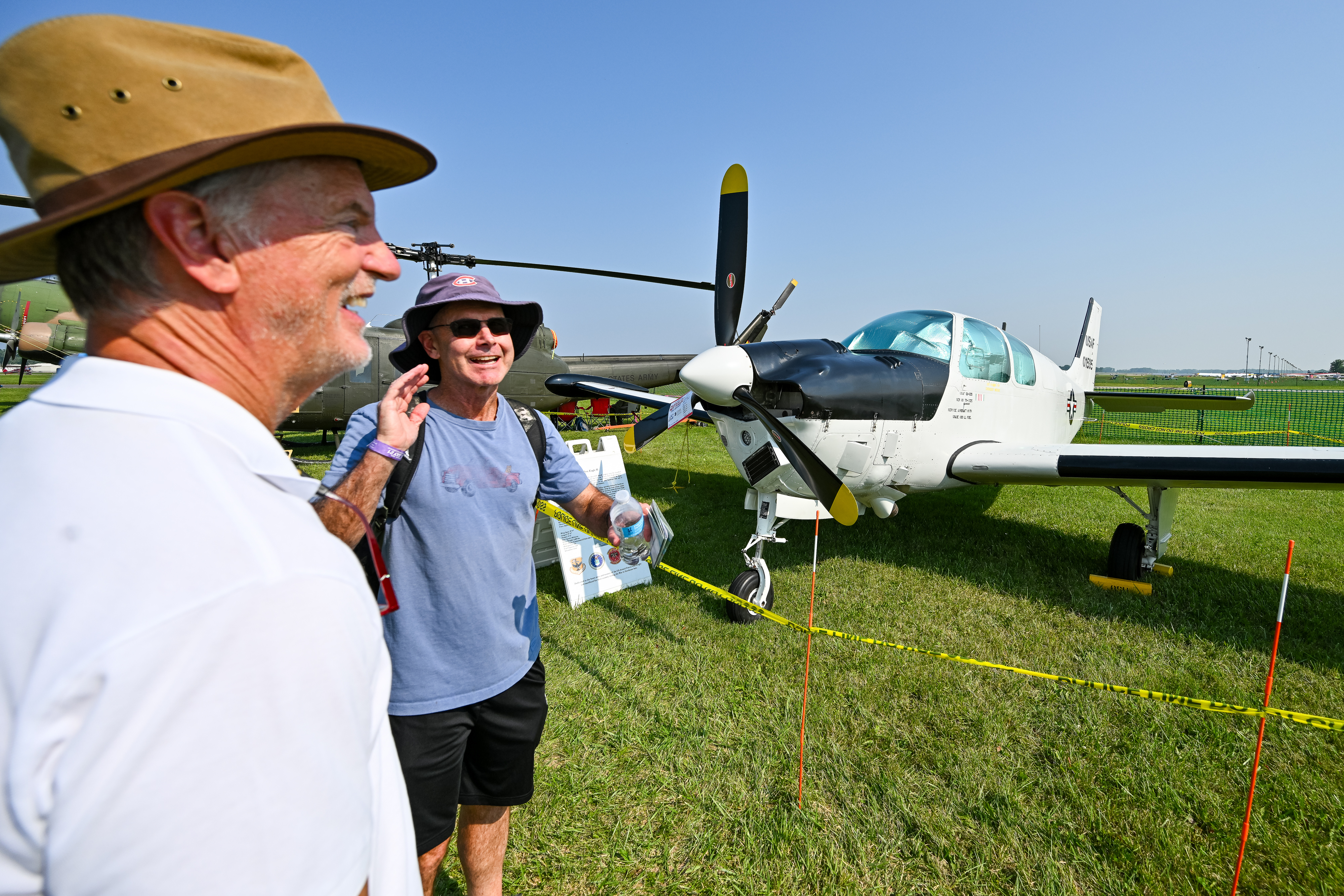 Valaer's QU-22B drew curious visitors, fulfilling its current mission. Photo by David Tulis.