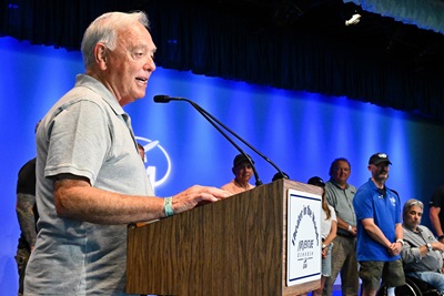Able Flight founder and Executive Director Charles H. Stites announced that he will retire and hand Able Flight over to Southern Illinois University. Photo by David Tulis.